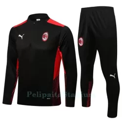 AC Milan Miesten Harjoittelu Verryttelypuku Neljännes Zip 2022-23 Musta AC Milan Miesten Harjoittelu Verryttelypuku Neljännes Zip 2022-23 Musta