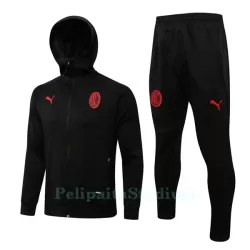 AC Milan Miesten Treenitakkihupparit 2022-23 Musta AC Milan Miesten Treenitakkihupparit 2022-23 Musta