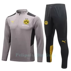 BVB Borussia Dortmund Miesten Harjoittelu Verryttelypuku Neljännes Zip 2022-23 Vaaleanharmaa BVB Borussia Dortmund Miesten Harjoittelu Verryttelypuku Neljännes Zip 2022-23 Vaaleanharmaa