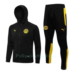 BVB Borussia Dortmund Miesten Treenitakkihupparit 2022-23 Musta BVB Borussia Dortmund Miesten Treenitakkihupparit 2022-23 Musta