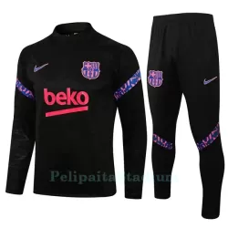 FC Barcelona Lasten Harjoittelu Verryttelypuku Neljännes Zip 2022-23 Musta FC Barcelona Lasten Harjoittelu Verryttelypuku Neljännes Zip 2022-23 Musta