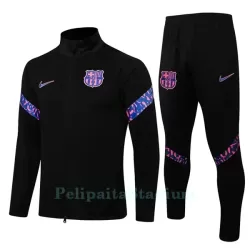 FC Barcelona Lasten Harjoittelutakkipuvut 2022-23 Musta FC Barcelona Lasten Harjoittelutakkipuvut 2022-23 Musta