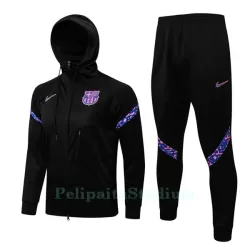 FC Barcelona Miesten Treenitakkihupparit 2022-23 Musta FC Barcelona Miesten Treenitakkihupparit 2022-23 Musta