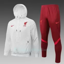 Liverpool Miesten Harjoitustakki Windrunner Suit 2022-23 Valkoinen Liverpool Miesten Harjoitustakki Windrunner Suit 2022-23 Valkoinen
