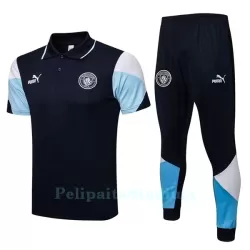 Manchester City Miesten Harjoittelu poolopuku 2022-23 Sininen Manchester City Miesten Harjoittelu poolopuku 2022-23 Sininen