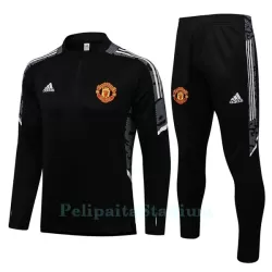 Manchester United Lasten Harjoittelu Verryttelypuku Neljännes Zip 2022-23 Musta Valkoinen Manchester United Lasten Harjoittelu Verryttelypuku Neljännes Zip 2022-23 Musta Valkoinen