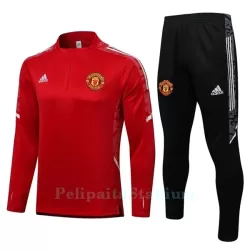 Manchester United Lasten Harjoittelu Verryttelypuku Neljännes Zip 2022-23 Punainen Valkoinen Manchester United Lasten Harjoittelu Verryttelypuku Neljännes Zip 2022-23 Punainen Valkoinen