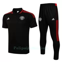 Manchester United Miesten Harjoittelu poolopuku 2022-23 Musta Punainen Musta Manchester United Miesten Harjoittelu poolopuku 2022-23 Musta Punainen Musta