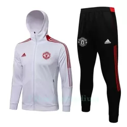 Manchester United Miesten Treenitakkihupparit 2022-23 Valkoinen Punainen Manchester United Miesten Treenitakkihupparit 2022-23 Valkoinen Punainen