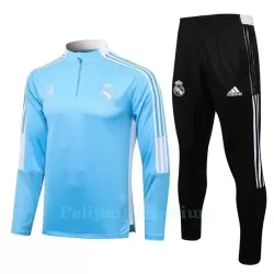 Real Madrid Lasten Harjoittelu Verryttelypuku Neljännes Zip 2022-23 Vaaleansininen Real Madrid Lasten Harjoittelu Verryttelypuku Neljännes Zip 2022-23 Vaaleansininen