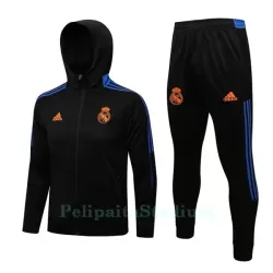 Real Madrid Miesten Treenitakkihupparit 2022-23 Musta Sininen Real Madrid Miesten Treenitakkihupparit 2022-23 Musta Sininen