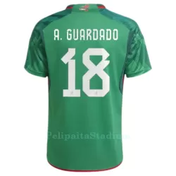 Meksiko A.GUARDADO 18 Pelipaita Miesten Koti MM-Kisat 2022 Meksiko A.GUARDADO 18 Pelipaita Miesten Koti MM-Kisat 2022