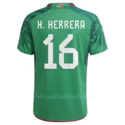 Meksiko H.HERRERA 16 Pelipaita Miesten Koti MM-Kisat 2022 Meksiko H.HERRERA 16 Pelipaita Miesten Koti MM-Kisat 2022