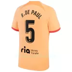 Atlético Madrid R. De Paul 5 Pelipaita Miesten Kolmas 2022-23