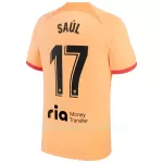 Atlético Madrid Saul 17 Pelipaita Miesten Kolmas 2022-23