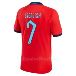Englanti Grealish 7 Pelipaita Miesten Vieras MM-Kisat 2022 Englanti Grealish 7 Pelipaita Miesten Vieras MM-Kisat 2022