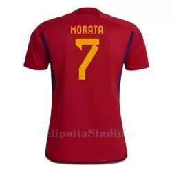 Espanja Morata 7 Pelipaita Miesten Koti MM-Kisat 2022 Espanja Morata 7 Pelipaita Miesten Koti MM-Kisat 2022