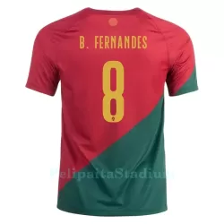 Portugali Bruno Fernandes 8 Pelipaita Miesten Koti MM-Kisat 2022 Portugali Bruno Fernandes 8 Pelipaita Miesten Koti MM-Kisat 2022
