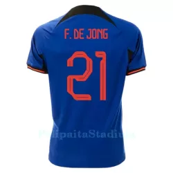 Alankomaat Frenkie de Jong 21 Pelipaita Miesten Vieras MM-Kisat 2022 Alankomaat Frenkie de Jong 21 Pelipaita Miesten Vieras MM-Kisat 2022