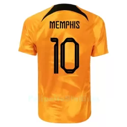 Alankomaat Memphis 10 Pelipaita Miesten Koti MM-Kisat 2022 Alankomaat Memphis 10 Pelipaita Miesten Koti MM-Kisat 2022