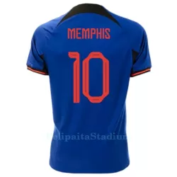 Alankomaat Memphis 10 Pelipaita Miesten Vieras MM-Kisat 2022 Alankomaat Memphis 10 Pelipaita Miesten Vieras MM-Kisat 2022