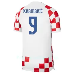 Kroatia Kramaric 9 Pelipaita Miesten Koti MM-Kisat 2022 Kroatia Kramaric 9 Pelipaita Miesten Koti MM-Kisat 2022