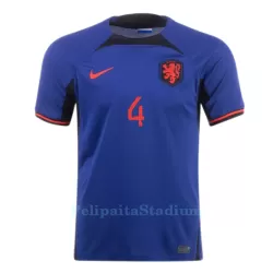 VIRGIL 4 Alankomaat Pelipaita Miesten Vieras MM-Kisat 2022 VIRGIL 4 Alankomaat Pelipaita Miesten Vieras MM-Kisat 2022