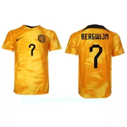 Alankomaat Steven Bergwijn 7 Pelipaita Miesten Koti MM-Kisat 2022 Alankomaat Steven Bergwijn 7 Pelipaita Miesten Koti MM-Kisat 2022