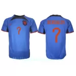 Alankomaat Steven Bergwijn 7 Pelipaita Miesten Vieras MM-Kisat 2022