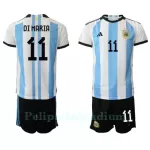 Argentiina Angel Di Maria 11 Pelipaita Lasten Koti MM-Kisat 2022
