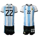 Argentiina Lautaro Martinez 22 Pelipaita Lasten Koti MM-Kisat 2022