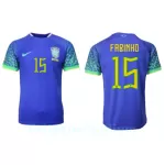 Brasilia Fabinho 15 Pelipaita Miesten Vieras MM-Kisat 2022