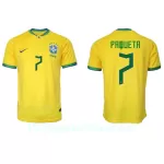 Brasilia Lucas Paqueta 7 Pelipaita Miesten Koti MM-Kisat 2022