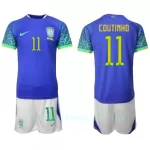 Brasilia Philippe Coutinho 11 Pelipaita Lasten Vieras MM-Kisat 2022