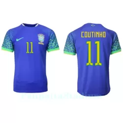 Brasilia Philippe Coutinho 11 Pelipaita Miesten Vieras MM-Kisat 2022 Brasilia Philippe Coutinho 11 Pelipaita Miesten Vieras MM-Kisat 2022