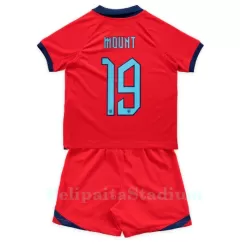 Englanti Mason Mount 19 Pelipaita Lasten Vieras MM-Kisat 2022