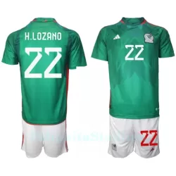 Meksiko Hirving Lozano 22 Pelipaita Lasten Koti MM-Kisat 2022 Meksiko Hirving Lozano 22 Pelipaita Lasten Koti MM-Kisat 2022