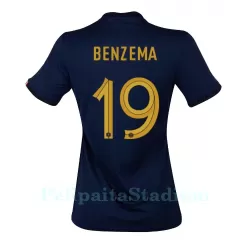 Ranska Karim Benzema 19 Pelipaita Naisten Koti MM-Kisat 2022 Ranska Karim Benzema 19 Pelipaita Naisten Koti MM-Kisat 2022