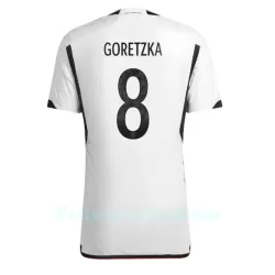 Saksa Leon Goretzka 8 Pelipaita Miesten Koti MM-Kisat 2022 Saksa Leon Goretzka 8 Pelipaita Miesten Koti MM-Kisat 2022
