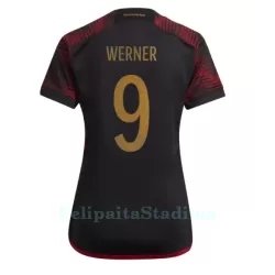 Saksa Timo Werner 9 Pelipaita Naisten Vieras MM-Kisat 2022 Saksa Timo Werner 9 Pelipaita Naisten Vieras MM-Kisat 2022