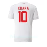 Sveitsi Granit Xhaka 10 Pelipaita Miesten Vieras MM-Kisat 2022