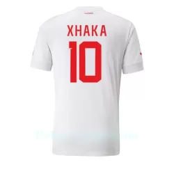 Sveitsi Granit Xhaka 10 Pelipaita Miesten Vieras MM-Kisat 2022 Sveitsi Granit Xhaka 10 Pelipaita Miesten Vieras MM-Kisat 2022
