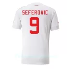 Sveitsi Haris Seferovic 9 Pelipaita Miesten Vieras MM-Kisat 2022