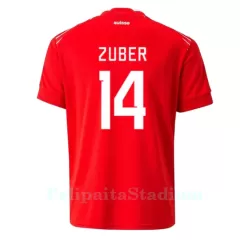 Sveitsi Steven Zuber 14 Pelipaita Miesten Koti MM-Kisat 2022 Sveitsi Steven Zuber 14 Pelipaita Miesten Koti MM-Kisat 2022