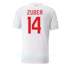 Sveitsi Steven Zuber 14 Pelipaita Miesten Vieras MM-Kisat 2022 Sveitsi Steven Zuber 14 Pelipaita Miesten Vieras MM-Kisat 2022