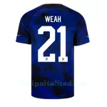 USA Timothy Weah 21 Pelipaita Miesten Vieras MM-Kisat 2022