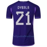 Argentiina DYBALA 21 Pelipaita Miesten Vieras MM-Kisat 2022