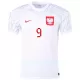 Puola LEWANDOWSKI 9 Pelipaita Miesten Koti MM-Kisat 2022