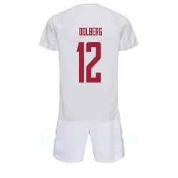 Tanska Kasper Dolberg 12 Pelipaita Lasten Vieras MM-Kisat 2022 Tanska Kasper Dolberg 12 Pelipaita Lasten Vieras MM-Kisat 2022