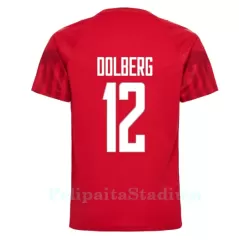 Tanska Kasper Dolberg 12 Pelipaita Miesten Koti MM-Kisat 2022 Tanska Kasper Dolberg 12 Pelipaita Miesten Koti MM-Kisat 2022